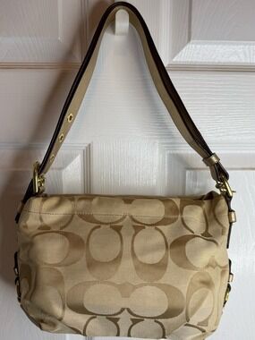 COACH VINTAGE Y2K SIGNATURE DUFFEL SHOULDER BAG